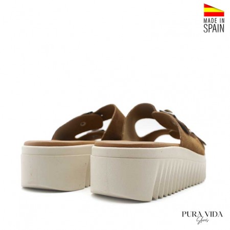 Sandalia track marron