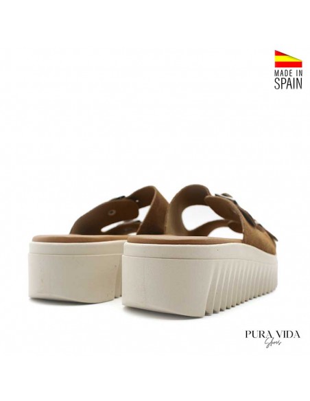 Sandalia track marron