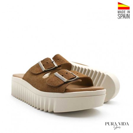 Sandalias Plataforma marron