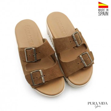 Sandalias Plataforma Track marron