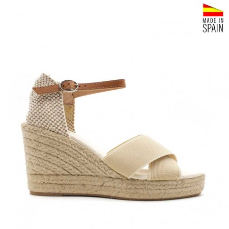 Sandalias Plataforma Beige