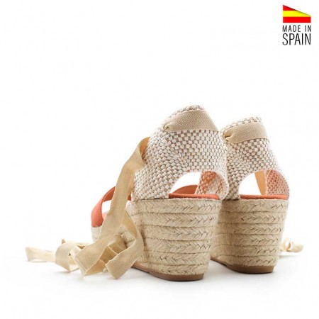 Sandalias Naranjas serraje