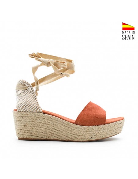 Sandalias Naranjas Plataforma