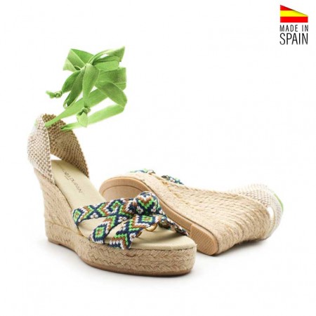 Sandalias cuña mujer