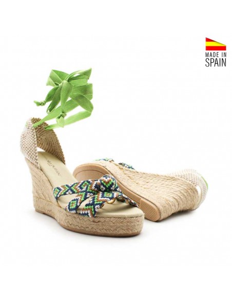 Sandalias cuña mujer