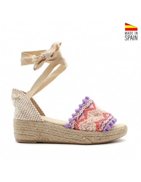 Sandalias Abalorios lila