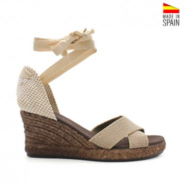 Sandalia De Esparto marron