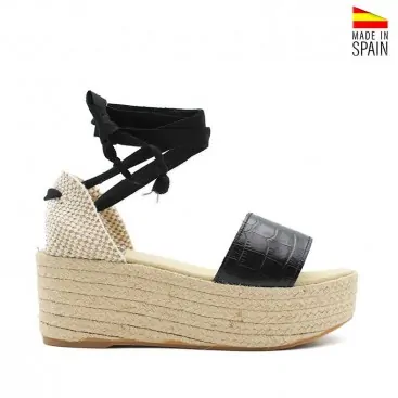 Sandalias piel de Plataforma