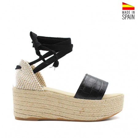 Sandalias piel de Plataforma