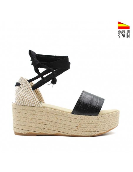 Sandalias piel de Plataforma