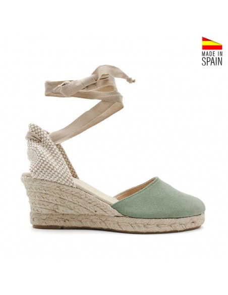 alpargatas cuña aguamarina