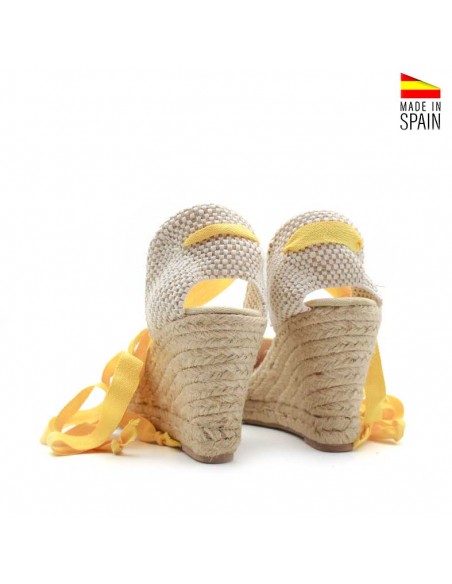 Alpargatas amarillas Mujer