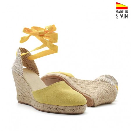 esparteñas amarillas Mujer