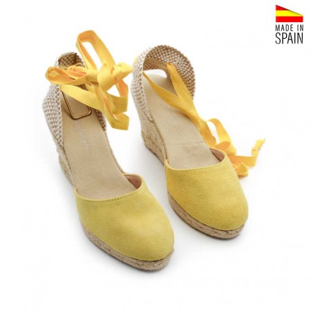 valencianas amarillas Mujer