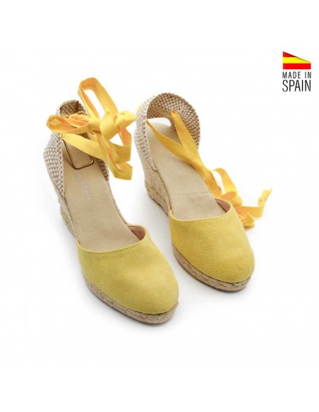 valencianas amarillas Mujer