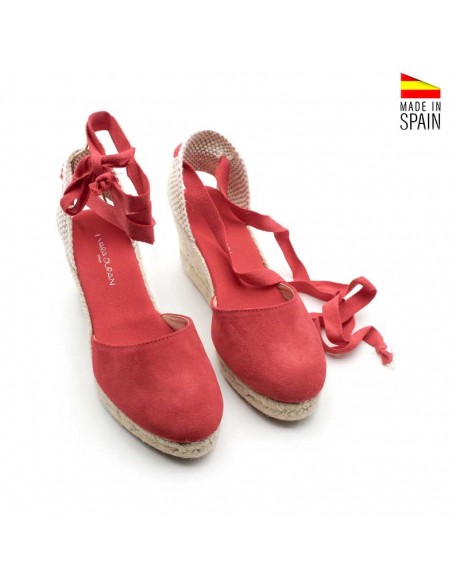 Alpargatas rojas mujer
