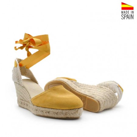 Esparteñas con lazada amarillas