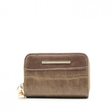 cartera mini marrón