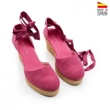 Espardeñas de yute fucsia