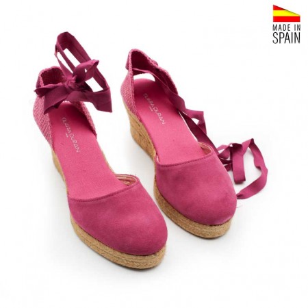 Espardeñas de yute fucsia