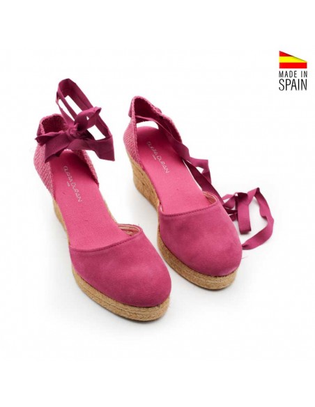 Espardeñas de yute fucsia