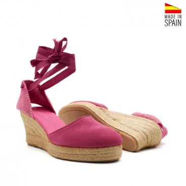 Espardeñas fucsia mujer