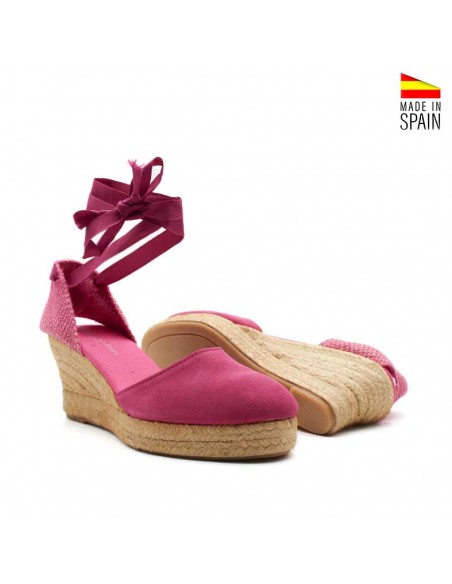Espardeñas fucsia mujer