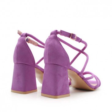 sandalias lila tacon​