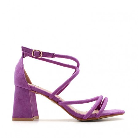 sandalia lila tacon​