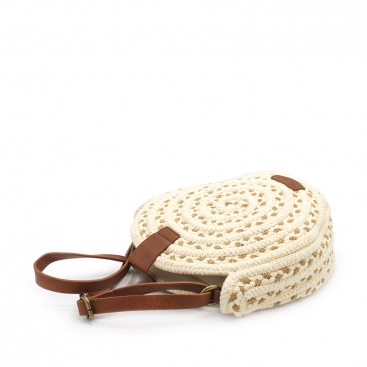 bolso redondo de cuerda