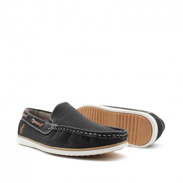 mocasin negro hombre​