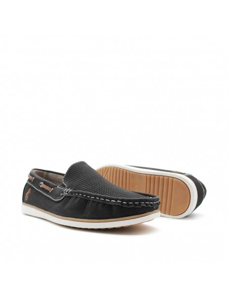 mocasin negro hombre​