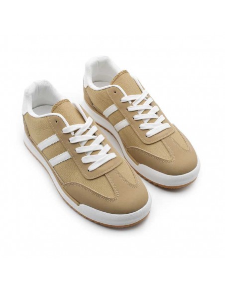 zapatillas beige hombre