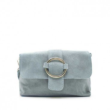 Bolso serraje azul celeste