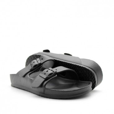 chanclas playa negras