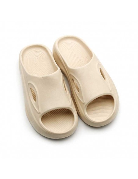 Chanclas playa beige unisex