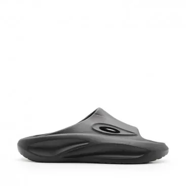 Chanclas negras unisex goma