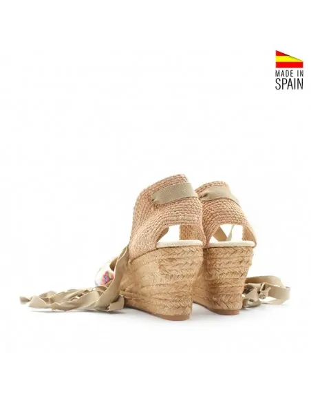 Alpargata de lentejuelas con cuña