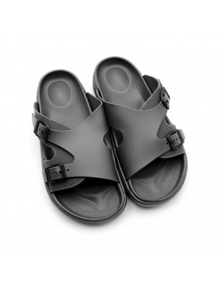 Chanclas dobles hebilla negras