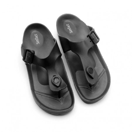 sandalias dedo negras