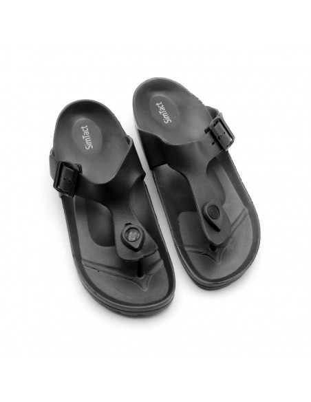 sandalias dedo negras