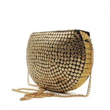 Bolso joya dorado
