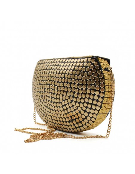 Bolso joya dorado