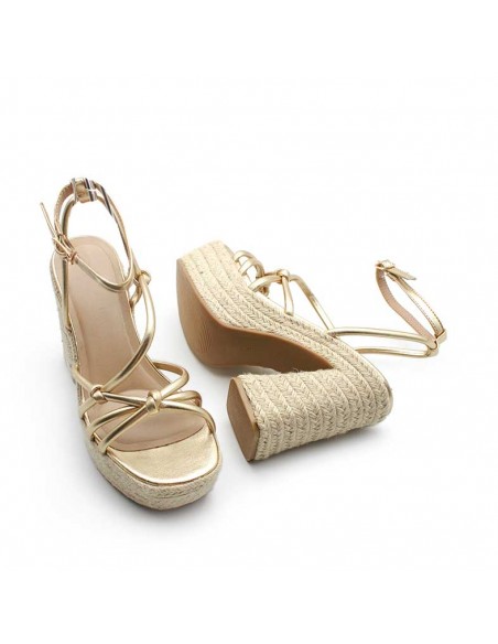 Plataforma esparto dorada
