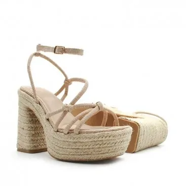Sandalia esparto beige