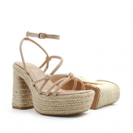 Sandalia esparto beige