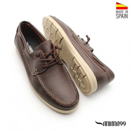 Zapatos náuticos hombre marrón