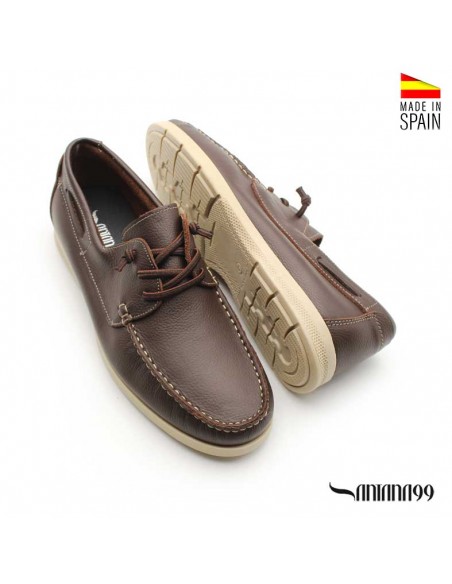 Zapatos náuticos hombre marrón