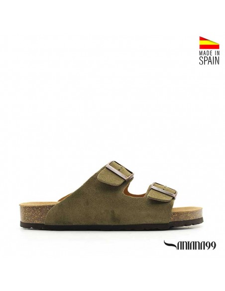 Chanclas corcho hombre piel
