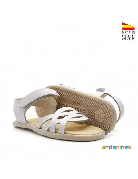 Calzado blanco niña verano